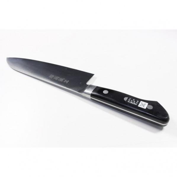 福井 堺翁流 日本鋼三徳 黒合板柄 170mm OSJ170 1本_2