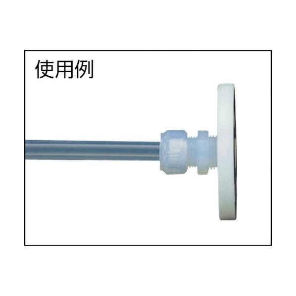 フロンケミカル フッ素樹脂（ＰＴＦＥ）フランジ２５Ａ×１０Ｋ×ＲＣ３／４ 170 x 130 x 29 mm NR140524_1