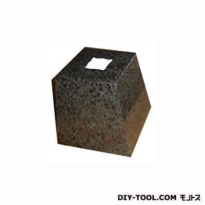 フチオカ 御影石柱受け角4.5寸 黒 上135×下190×高200 F-K4.5-BK