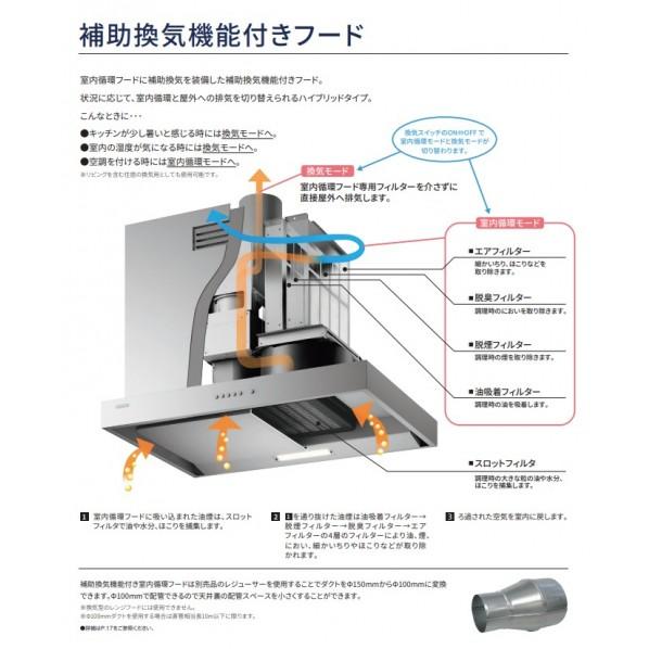 富士工業 FUJIOH IHクッキングヒーター専用 室内循環フード(循環