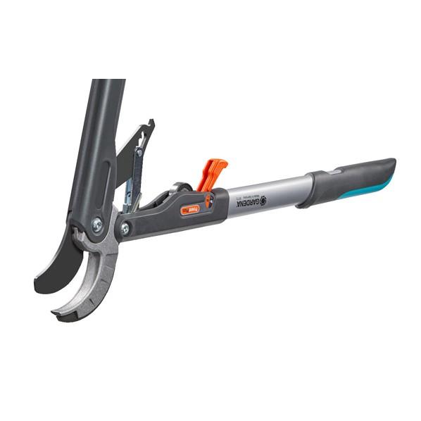 GARDENA(ガルデナ/ガルディナ)太枝切りばさみ(直径45mm対応)アンビル型 ラチェット式 SmartCutターコイズブルー/黒08773-20の画像