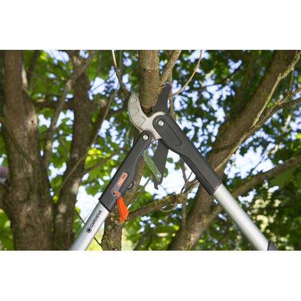 GARDENA(ガルデナ/ガルディナ)太枝切りばさみ(直径45mm対応)アンビル型 ラチェット式 SmartCutターコイズブルー/黒08773-20の画像