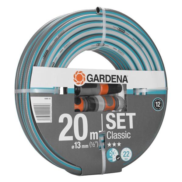 ガルデナ(GARDENA) クラッシックホース 13mm(1/2インチ)長さ20m ノズル・コネクター付きセット ターコイズブルー 18008-20｜diy-tool｜02