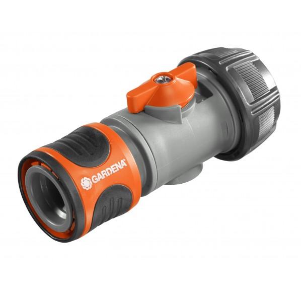 GARDENA(ガルデナ/ガルディナ) ホースコネクター 水量調節バルブ付き(φ19mm) オレンジ/ブラック 02943-20 1点 | ブランド登録なし