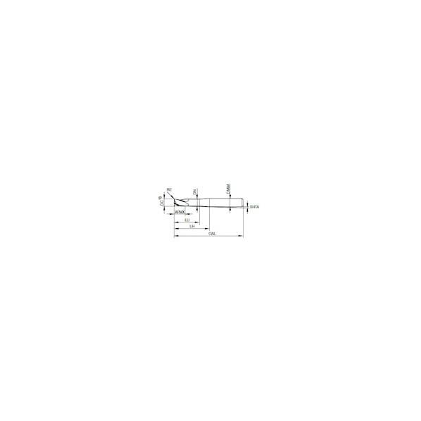 グーリング 4枚刃高精度トーラスエンドミル G-Mold マイクロ 65 T レギュラ  12mm 6823 12.020 1本の画像