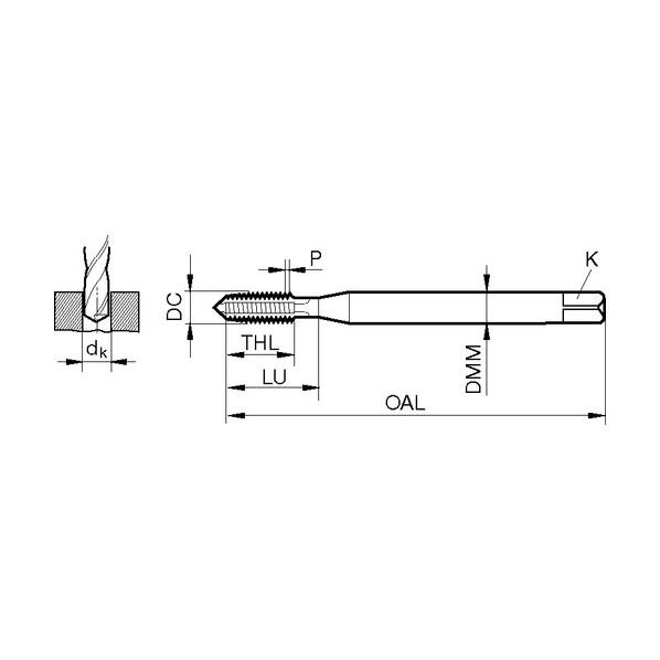 グーリング アルミ用ポイントタップ メ-トル細目ねじ M16×1．5 6555 16.007_1