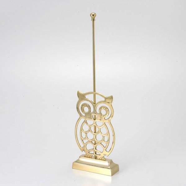 ゴーリキアイランド ドアストッパー フクロウ 金色 幅140×高さ500×奥行55mm 770054(264-77054)