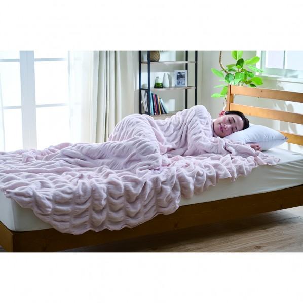 グリーンクロス hug warm 掛け毛布 クィーン ベビーピンク 6300069787 1枚の画像
