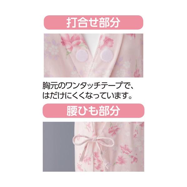 グリーンクロス 打合せネグリジェ 日本製 綿100％ 脱ぎ着簡単 はだけにくい 婦人用 PK M 6300055745 1着の画像
