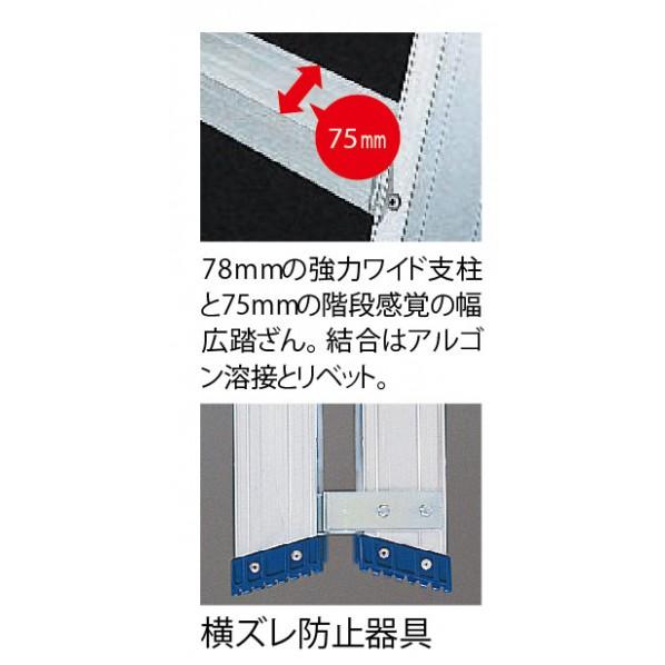 ハセガワ ※法人専用品※長谷川工業 長尺強力型専用脚立 14段 FAM-420 1 