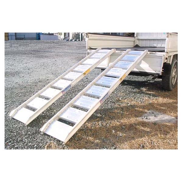 長谷川工業 歩行用農機専用アルミブリッジ HBBN HBBN-180-25-0.5 2本