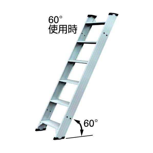 ※法人専用品※長谷川工業 ハセガワアルミ製踏ざん幅広1連はしごFLW2.0型2m 2.02m FLW2.0-200 1