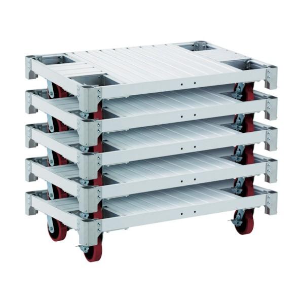 ※法人専用品※長谷川工業 NACアルミ運搬台車イットン台車 NAC4-1275 1台【2412DFD_3】
