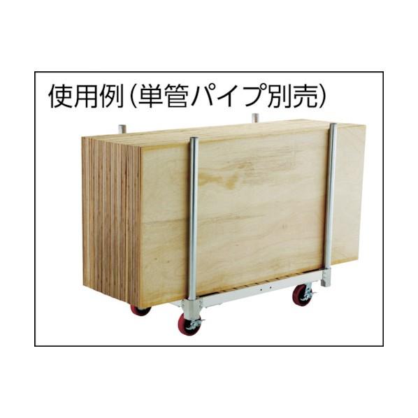 ※法人専用品※長谷川工業 NACアルミ運搬台車イットン台車 NAC4-1275 1台【2412DFD_3】