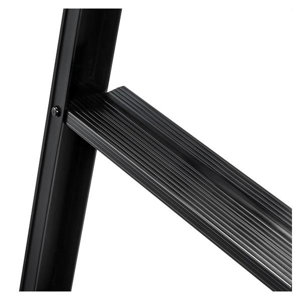 ※法人専用品※長谷川工業 脚部伸縮兼用脚立(BLACK LABEL) 6段 RYZB-18a 1台の画像