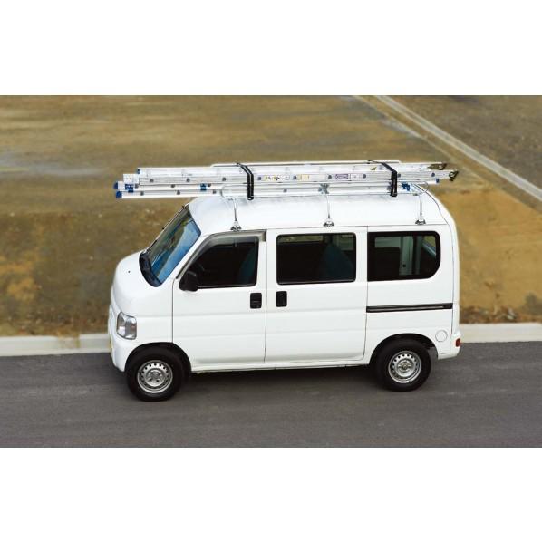 ※法人専用品※長谷川工業 アルミ3連はしご HE3型 5.88m HE3-2.0-60 1点_2