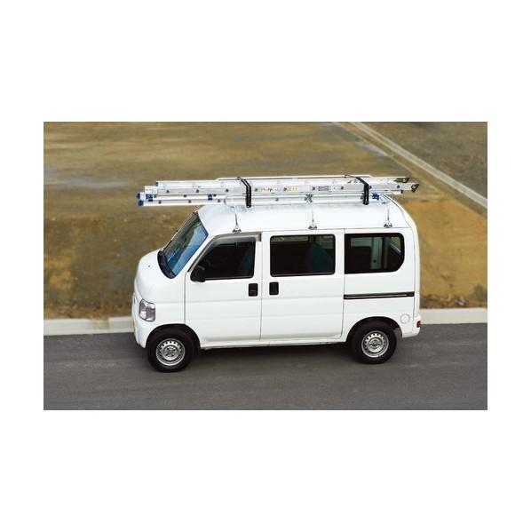 ※法人専用品※長谷川工業 アルミ3連はしご HE3型 5.88m HE3-2.0-60 1点_4