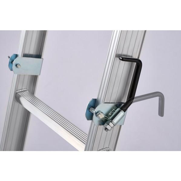 ※法人専用品※長谷川工業 トラック昇降はしご(ラクノリライプ) LTM-12 シルバー LTM-12 1台_2