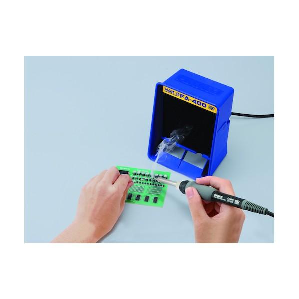白光 ハッコー 卓上吸煙器 100V2極接地プラグ FA400-01 1台 : DIY
