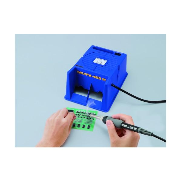 白光 ハッコー 卓上吸煙器 100V2極接地プラグ FA400-01 1台 : DIY