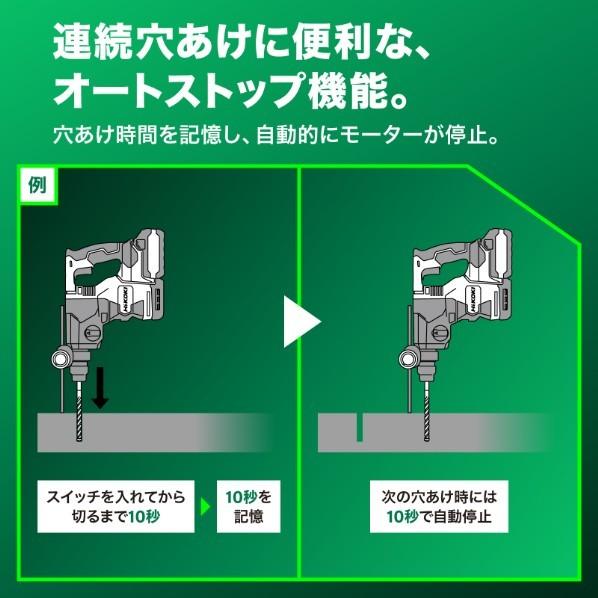 36V コードレスロータリハンマドリル 軽ハツリ可能 蓄電池・充電器・ケース別売り DH3628DA (NN) 1台 【Networks】