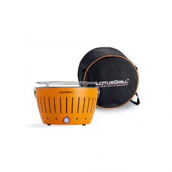 未使用 LOTUS GRILL グリル鍋 オレンジ LotusGrill ロータスグリル お試し炭付 オレンジ G-OR-34PNC2