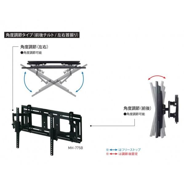 MH-775W テレビ壁掛け金具 ホワイト デジタルサイネージ壁掛け金具 MH-775Wホワイト