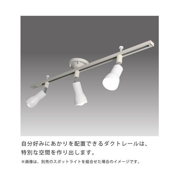 ホタルクス ライティングダクトレール 鋼板本体（白色） レール長1090mm SD-1102L6A SD-1102L6Aの画像