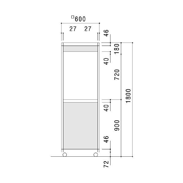 ハヤノ産業 エクシード タワーケース シルバー T6-608-S_4