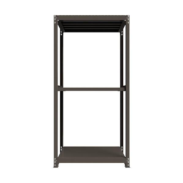 HIKARI製作所 重量ボルトレスラック 段荷重1000Kg H2400×W1200×D750 天地3段 単体グレー TH1000-847T3 1点_1