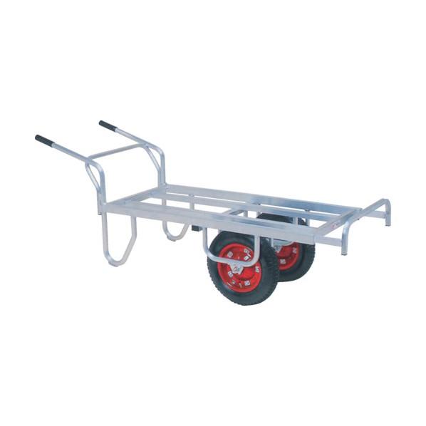 ※法人専用品※ハラックス(HARAX) コン助アルミ製平形2輪車(1輪車に付け替え可能タイプ)コンテナ3個用 CN-65DW