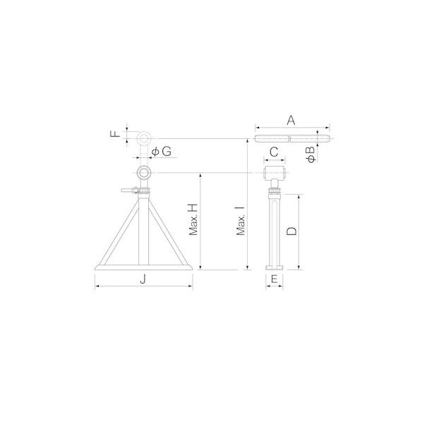 ※法人専用品※育良精機　ケーブルジャッキ　幅×奥行:160×800mm　ISG-5000