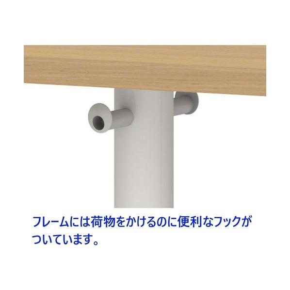 アイリスチトセ カフェテーブル ホワイトベース脚 ラウンド天板 W600XD750XH720 ホワイト CAFT-B1-R6075-MW-W_3