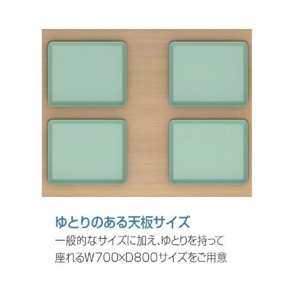 アイリスチトセ カフェテーブル ホワイト十字脚 スクエア天板 W600XD750XH720 オーク CAFT-X-K6075-MW-OK_2