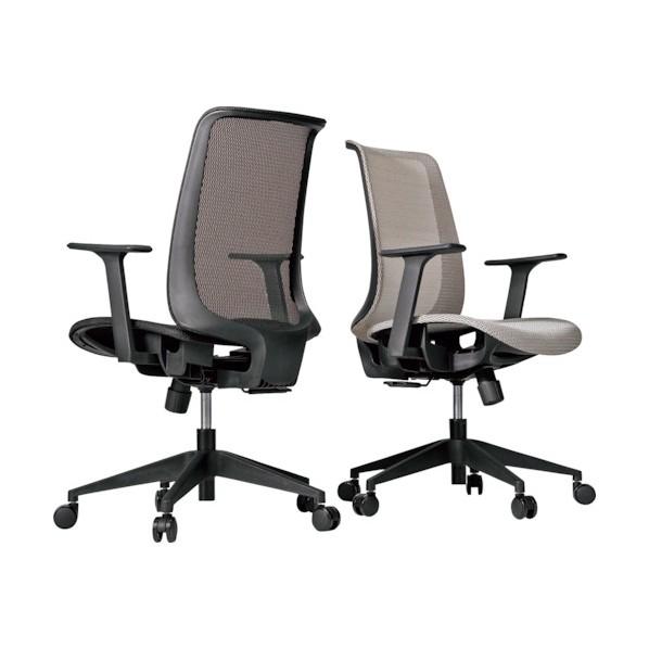 井上金庫販売 SPN メッシュチェア 肘付き ブラック SPN-53A BK : DIY 