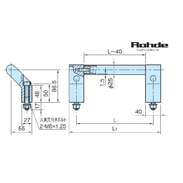 イマオ Rohde ハイヒールハンドル HH25-400-SUS : i33 イマオ Rohde ハイヒールハンドル HH25-400-SUS : i33