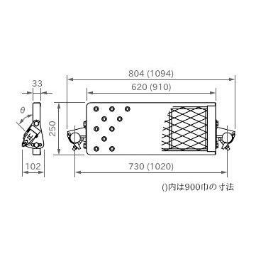 ※法人専用品※伊藤製作所 自在ステッププレート900巾四段式 ST-9P4 1台｜diy-tool｜02