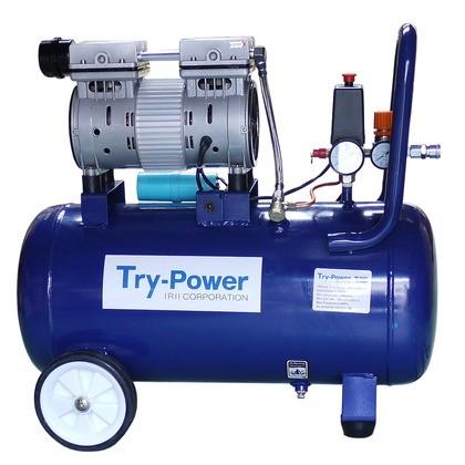 イリイ 1馬力オイルレスコンプレッサー静音 39L TR-302EC 1台 : DIY