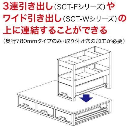 ※法人専用品※デンサン システムキャビネット(サイド棚) ・サイズ:幅330×奥行780×高さ560mm SCT-S03【2406DFD_5】｜diy-tool｜02