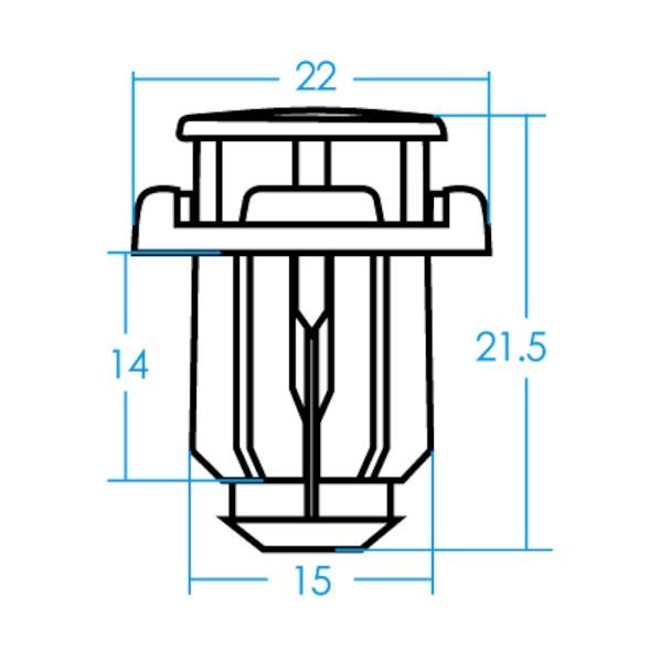 JTC Auto Tools 汎用クリップ RD50｜diy-tool｜03