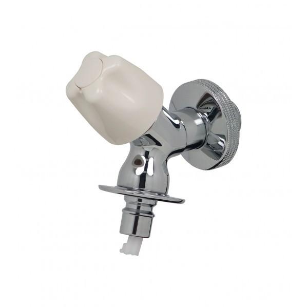 カクダイ 日曜日のお父さん 洗濯機用水栓 (ワンタッチ接続 ツバつき 安心ストッパーつき 取付簡単) 呼13 取付ネジ:PJ1/2 GA-LA007