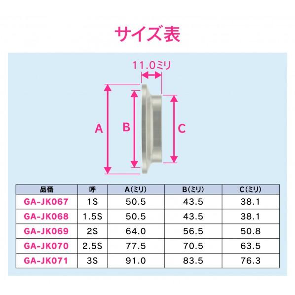 GAONA（ガオナ） ブラインドヘルール 3S 止水 ヘルール継手 GA-JK071 1個_3