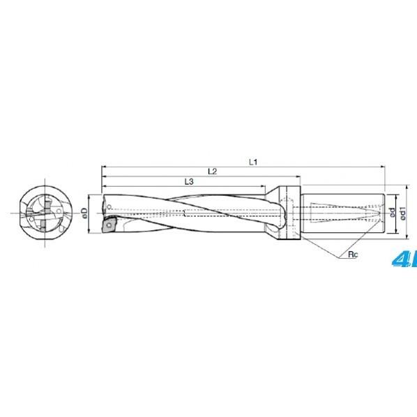 京セラ マジックドリル 210 x 39 x 39 mm S25-DRZ2184-06