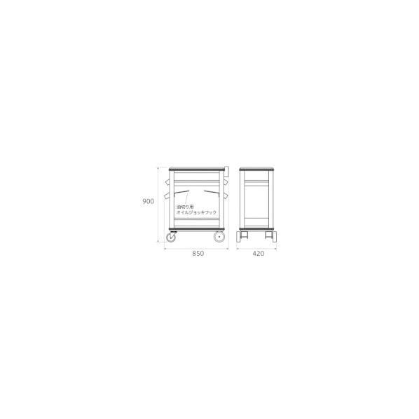 ※法人専用品※KTC オイルサービスステーション各種セット システムS・標準セット SKR822A 1セットの画像
