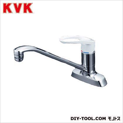KVK 流し台用シングルレバー式混合栓200mmパイプ付 幅×奥行×高さ:140×200×239mm KM5081R20