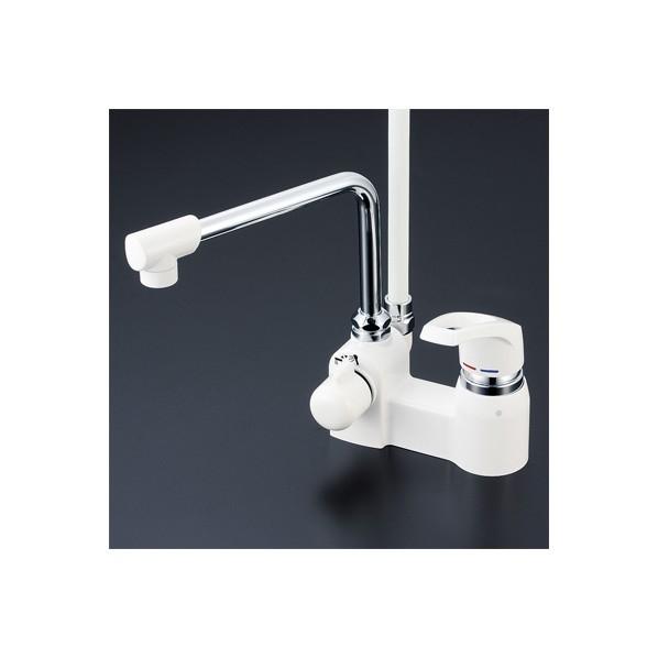 KVK デッキ形シングルレバー式シャワー 300mmパイプ 寒冷地対応 KF6004ZR30
