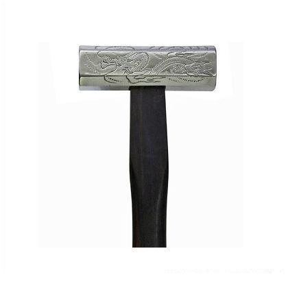 かじ平 ステンレス八角玄能うねり龍彫金入黒檀柄 375g 0 : DIY