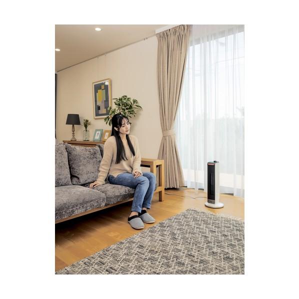 小泉成器 送風機能付ファンヒーター 100V KHF-0868/W : DIY FACTORY