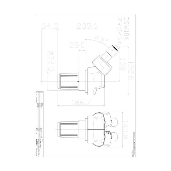 カートン光学 NSW-40 実体顕微鏡ヘッド 総合倍率20倍・40倍 MS3604 1個_1