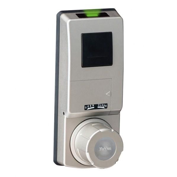 ケイデン 非接触IC取替錠 Fe-Lock Light(登録可能ID数20) 対応錠前(MIWA/LA) 扉厚32〜40mm用 シルバー シリンダー錠
